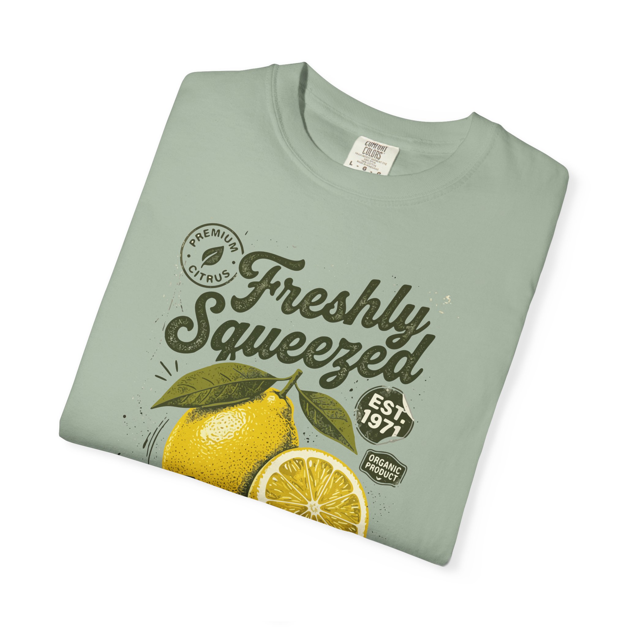 Freshly Squeezed Lemon T-Shirt — Eco Handpicked Vintage Citrus Tee - Image 3