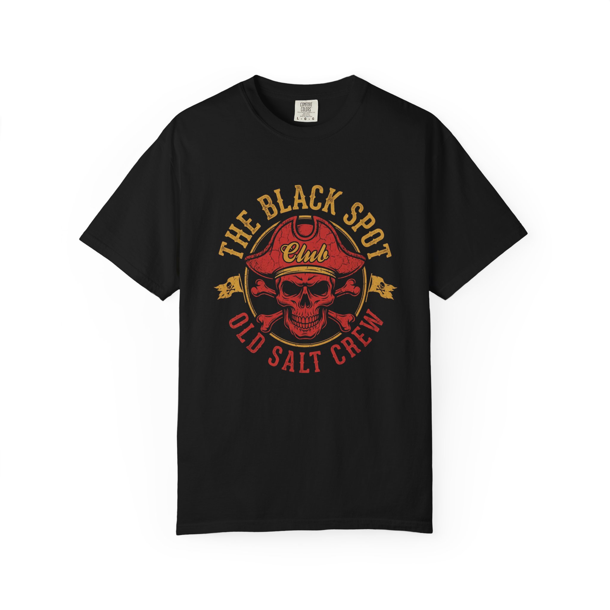 Pirate Skull 'The Black Spot' T‑Shirt — Old Salt Crew Vintage Nautical Tee