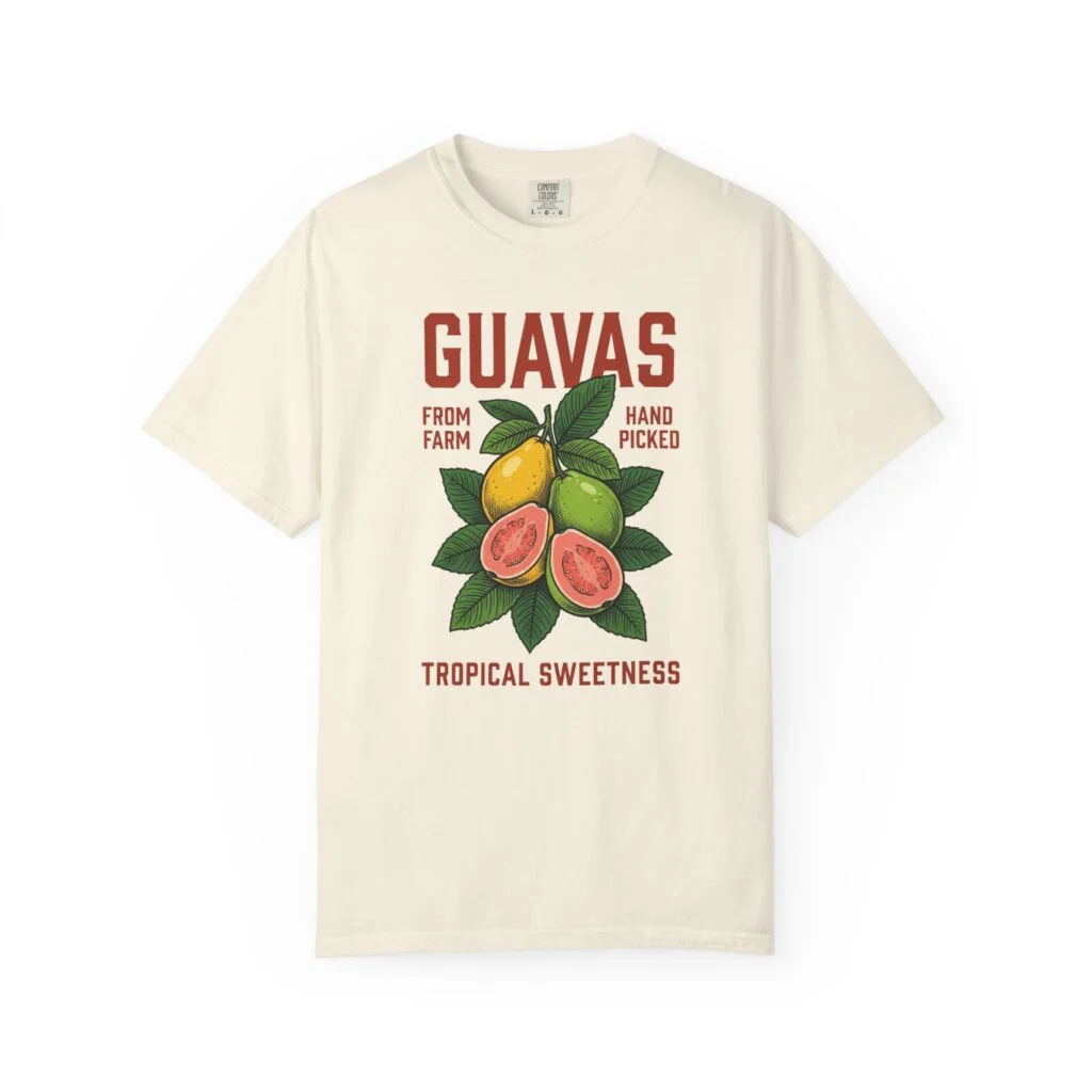 Guavas Tropical Sweetness T-Shirt — Vintage Fruit Graphic Tee