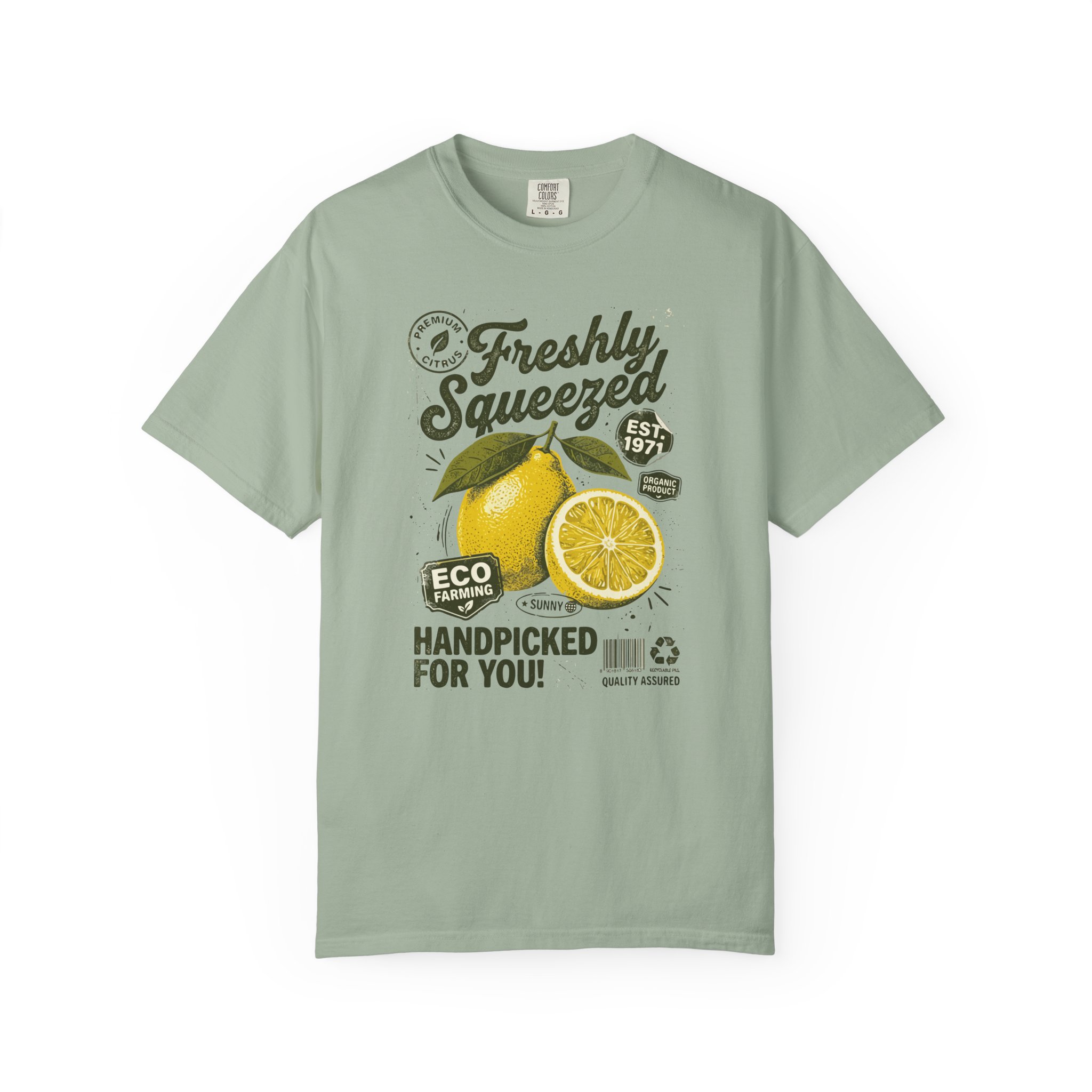 Freshly Squeezed Lemon T-Shirt — Eco Handpicked Vintage Citrus Tee