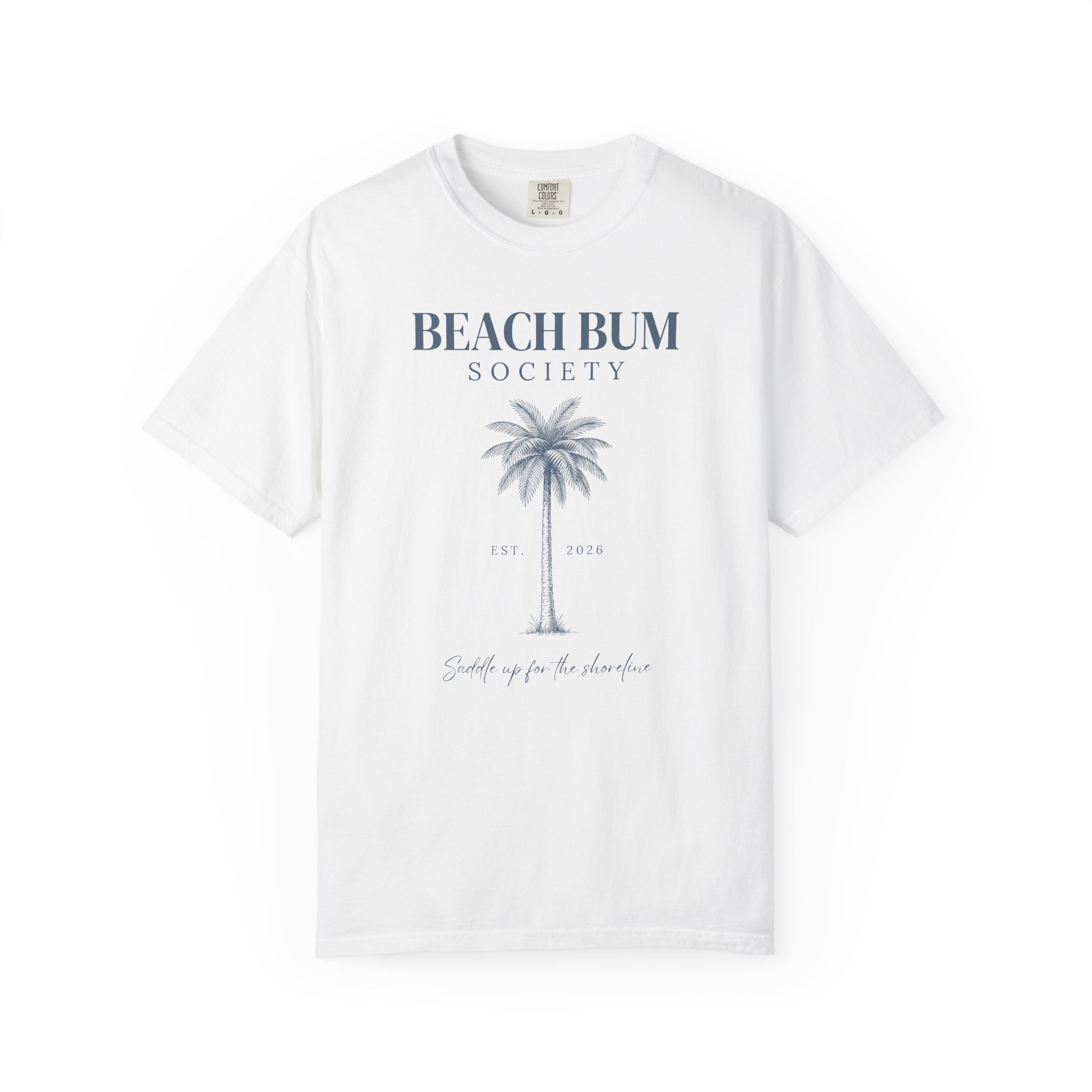 Beach Bum Society T-Shirt — Palm Tree Summer Tee