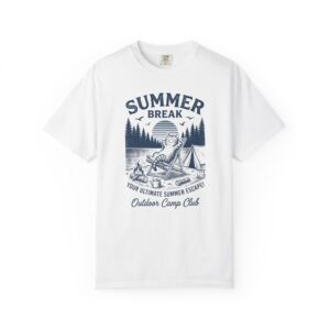 Summer Break Camping T-Shirt — 'Summer Break' Outdoor Camp Club Tee