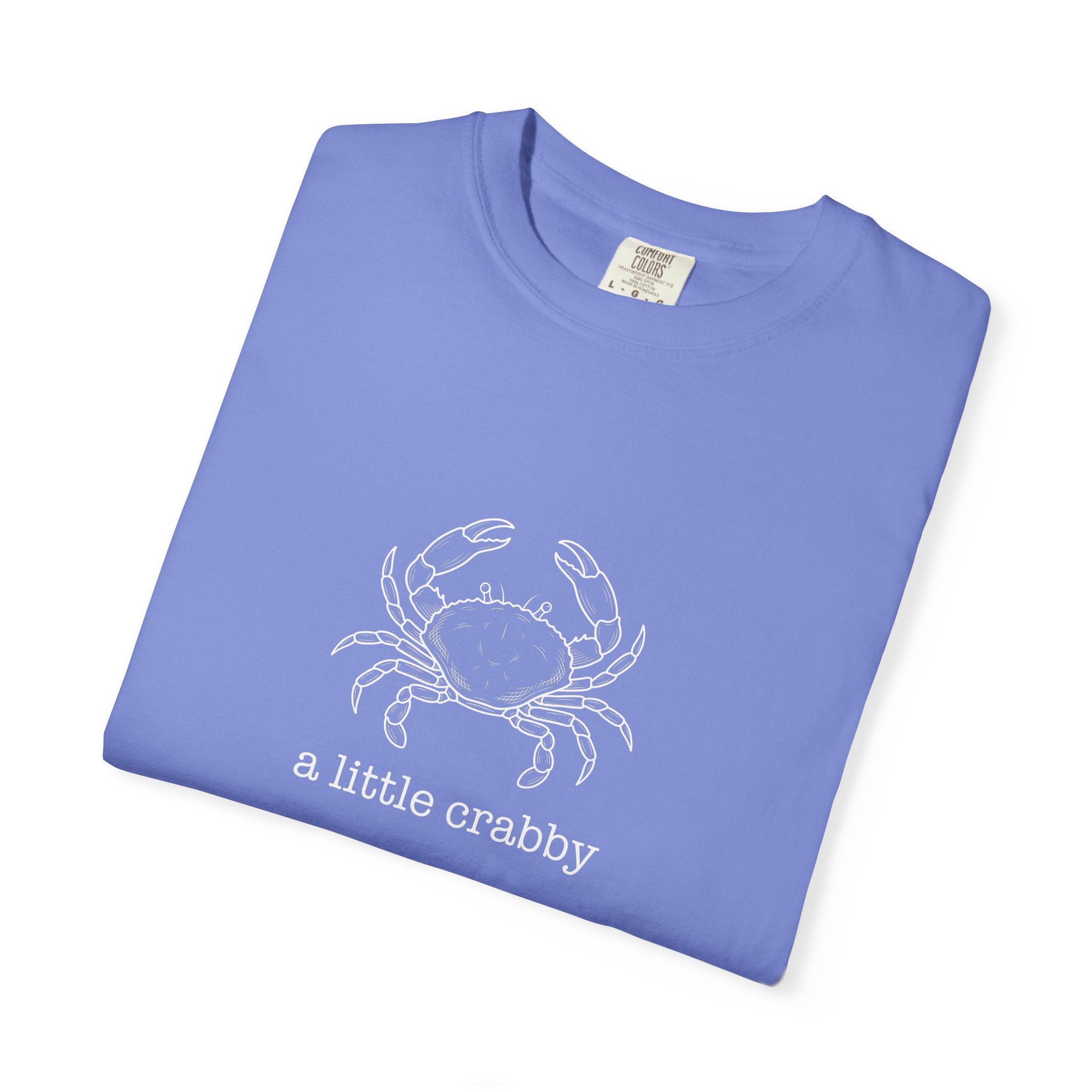Crab Graphic Tee — "a little crabby" Cute Coastal T-Shirt - Image 3