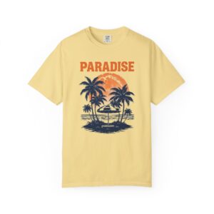 Paradise Palm T-Shirt — Vintage Sunset Beach Tee