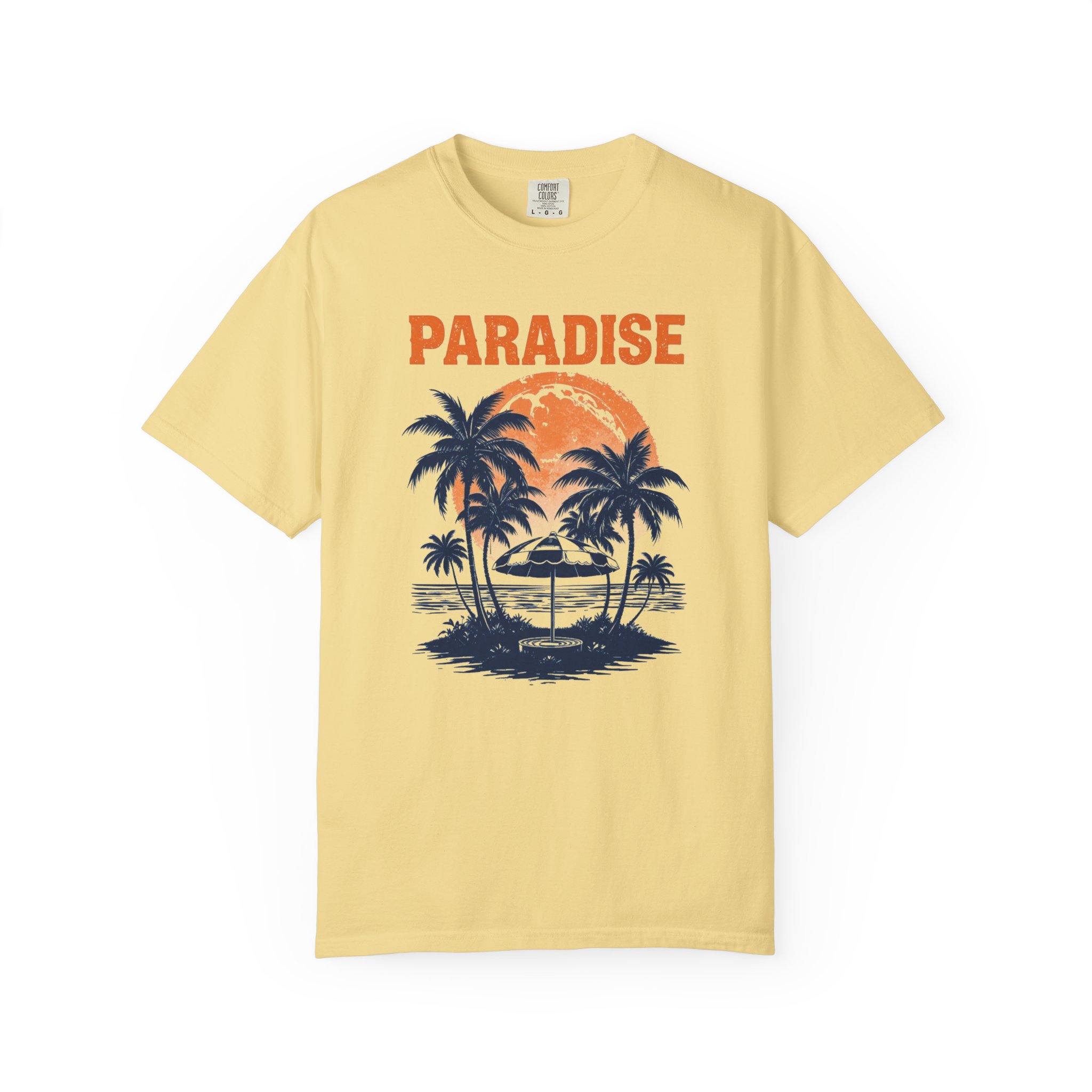 Paradise Palm T-Shirt — Vintage Sunset Beach Tee