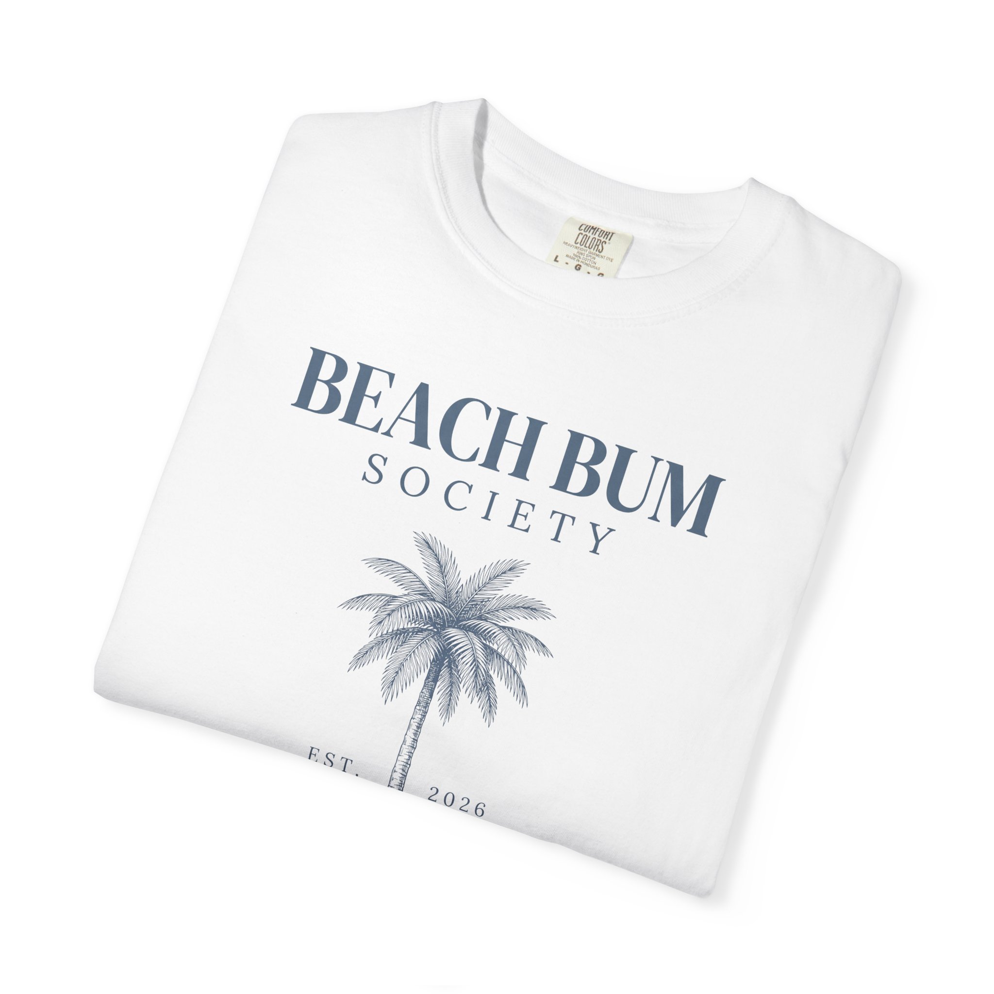 Beach Bum Society T-Shirt — Palm Tree Summer Tee - Image 3