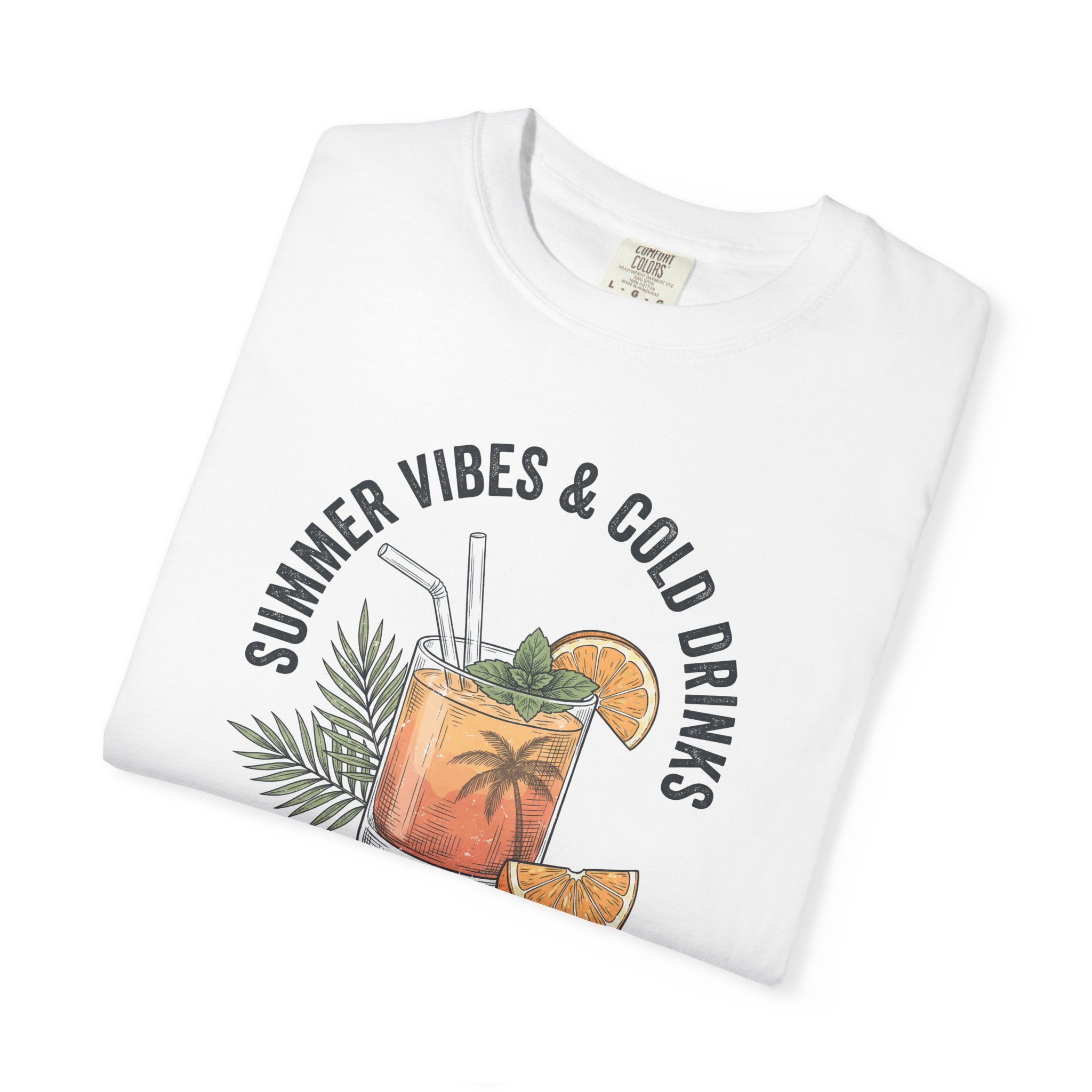 T-Shirt — "Summer Vibes & Cold Drinks: Tropic Tonic" Graphic Tee - Image 3