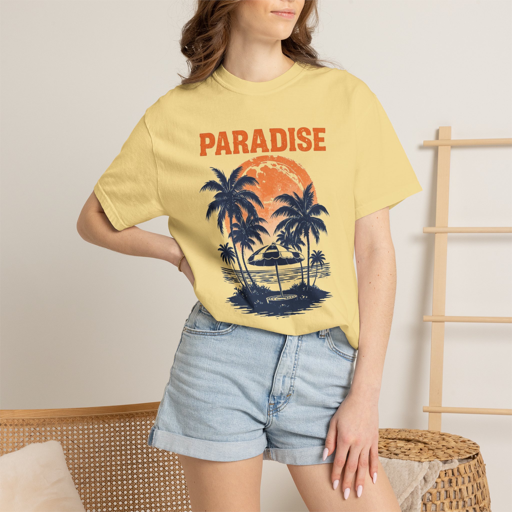 Paradise Palm T-Shirt — Vintage Sunset Beach Tee - Image 4