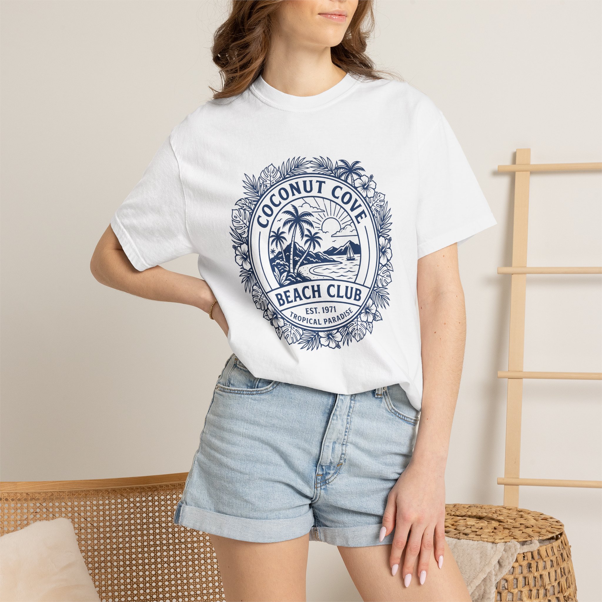 Coconut Cove Beach Club T-Shirt — Vintage Palm Beach Graphic Tee - Image 4