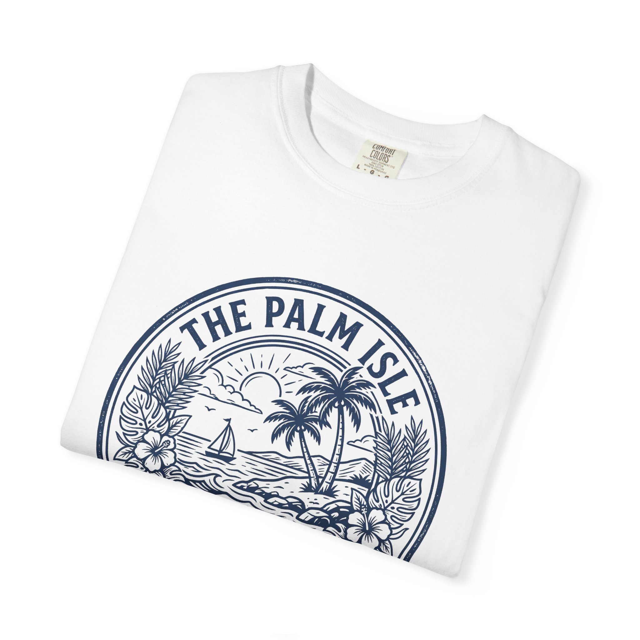 Palm Isle Beach Club T-Shirt — Vintage Coastal Graphic Tee - Image 3