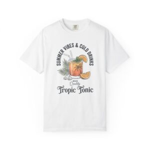 T-Shirt — "Summer Vibes & Cold Drinks: Tropic Tonic" Graphic Tee