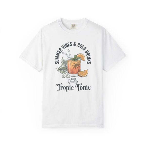 T-Shirt — "Summer Vibes & Cold Drinks: Tropic Tonic" Graphic Tee