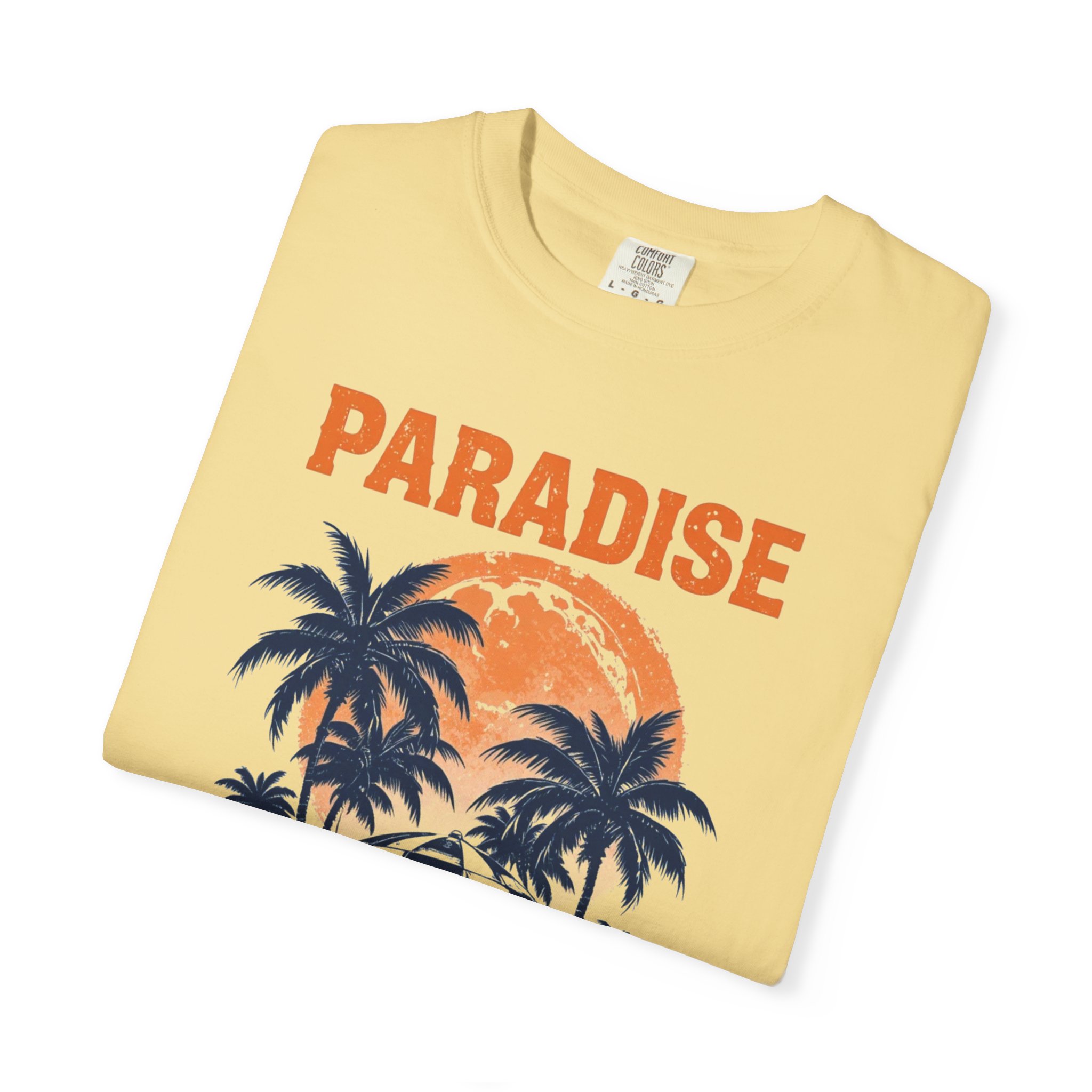 Paradise Palm T-Shirt — Vintage Sunset Beach Tee - Image 3