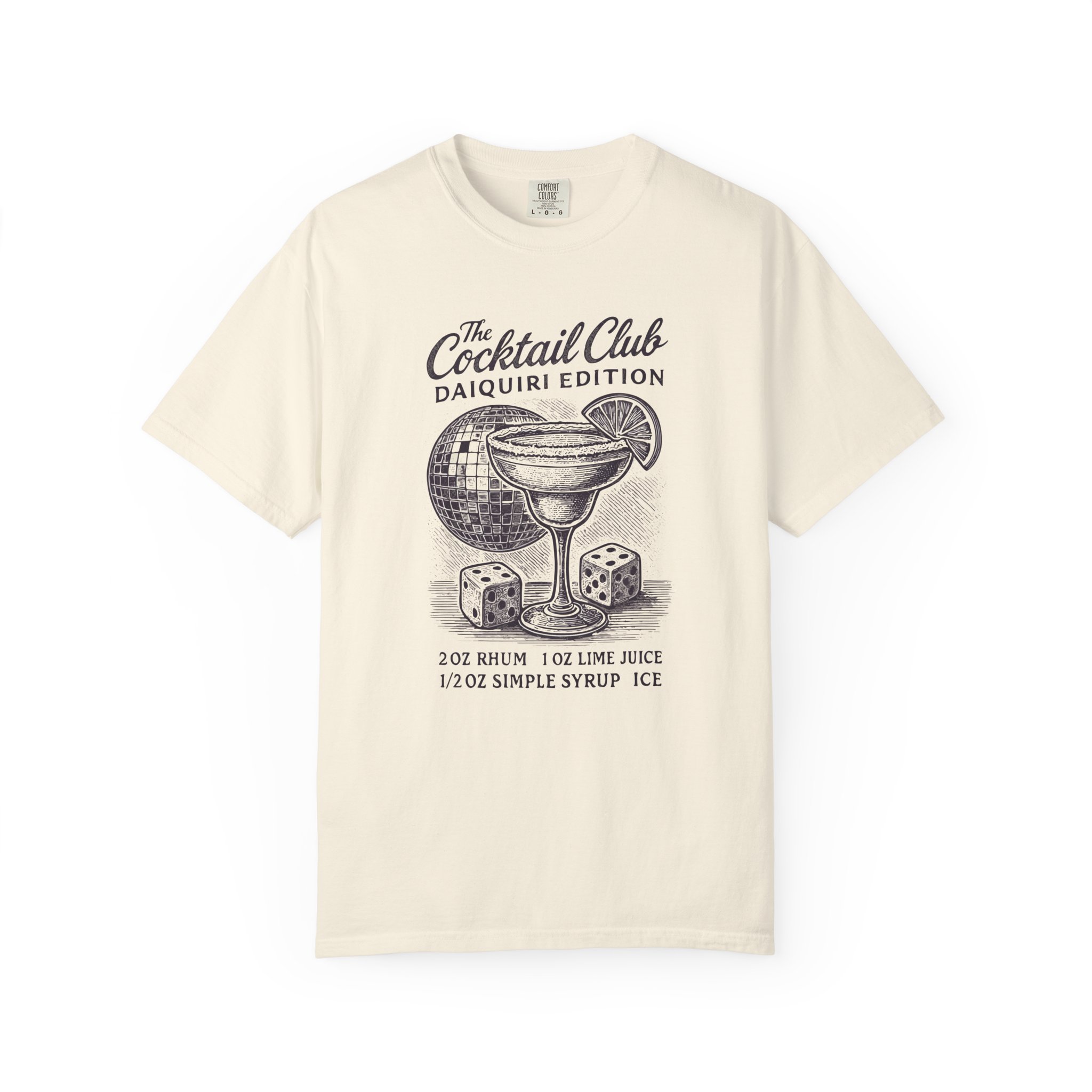 Daiquiri Recipe T-Shirt — The Cocktail Club Vintage Bar Graphic Tee