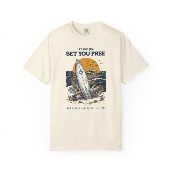 Let The Sea Set You Free Surfboard T‑Shirt