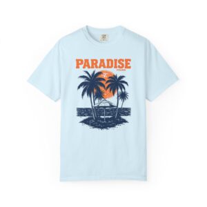 Paradise Palm Beach T-Shirt – Vintage Sunset Island Tee
