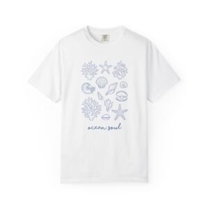 Ocean Soul T-Shirt — Seashell & Starfish Beach Graphic Tee