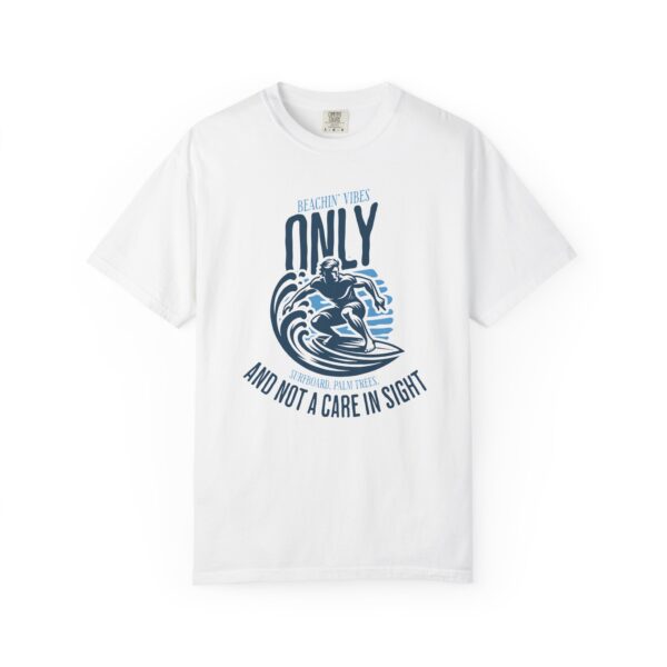 Surfing Tee - "Only Water and Not a Care in Sight" Beach Vibe Graphic T-Shirt