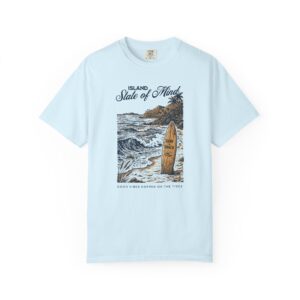 Surf Vintage 'Island State of Mind' Tee — Retro Beach Wave Graphic T-Shirt