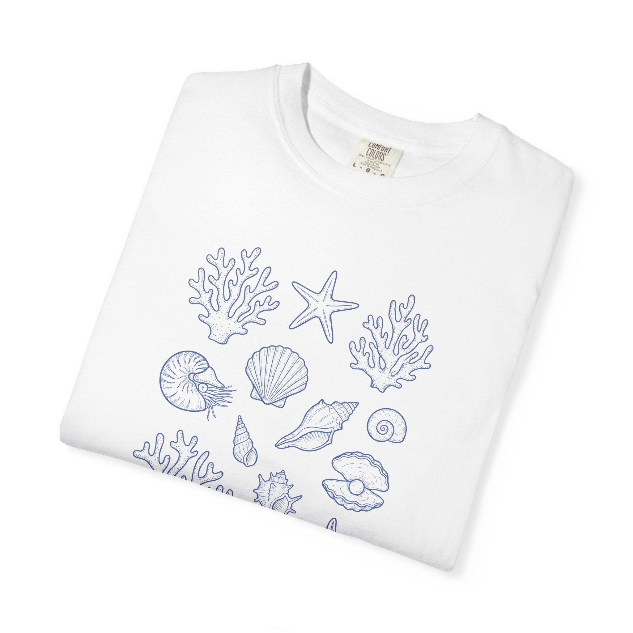 Ocean Soul T-Shirt — Seashell & Starfish Beach Graphic Tee - Image 3