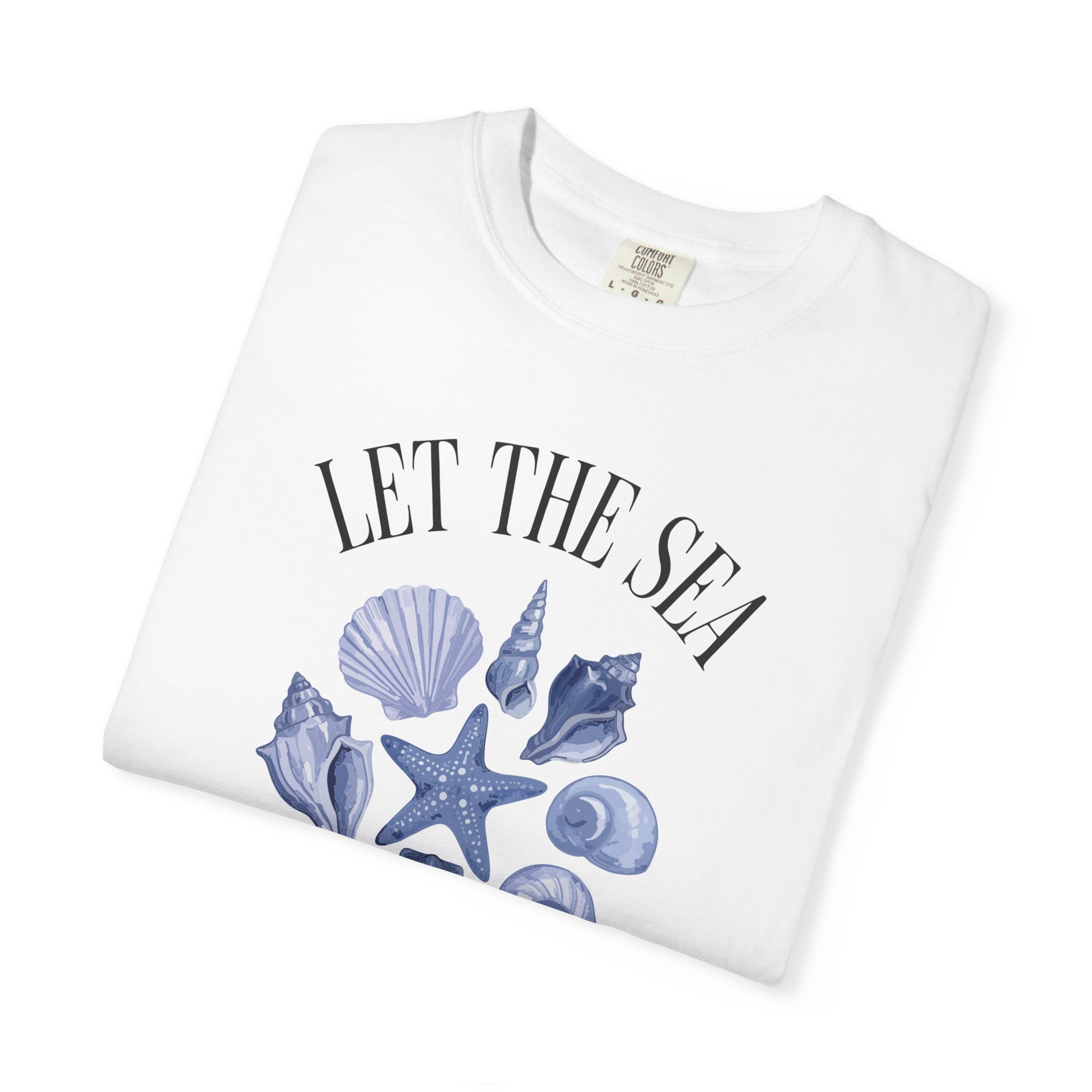 Let the Sea Set You Free T-Shirt — Seashell Beach Vibes Tee - Image 3