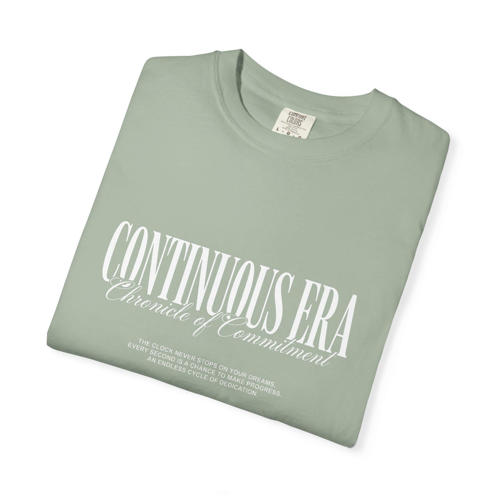 Continuous Era Graphic Tee — Vintage Serif Chest Logo - Image 3