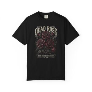Dead Rose Graphic Tee — Dark Botanical Gothic Shirt