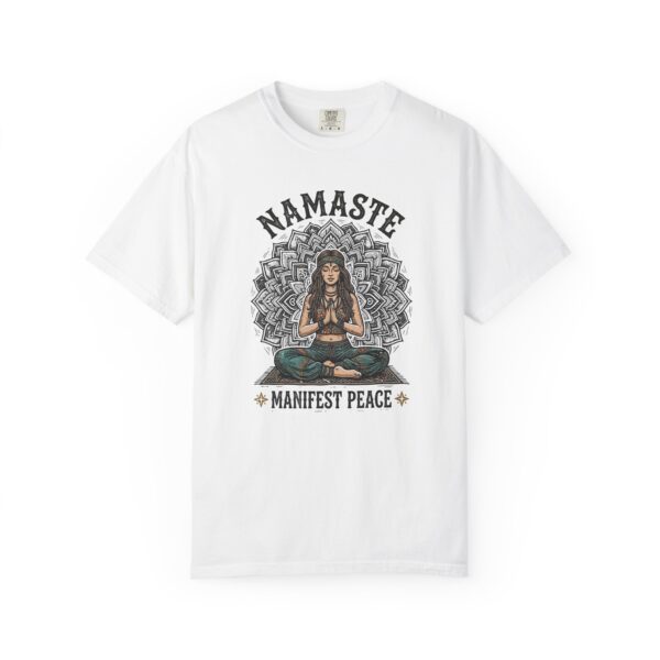 Namaste Manifest Peace T-Shirt — Yoga Meditation Graphic Tee