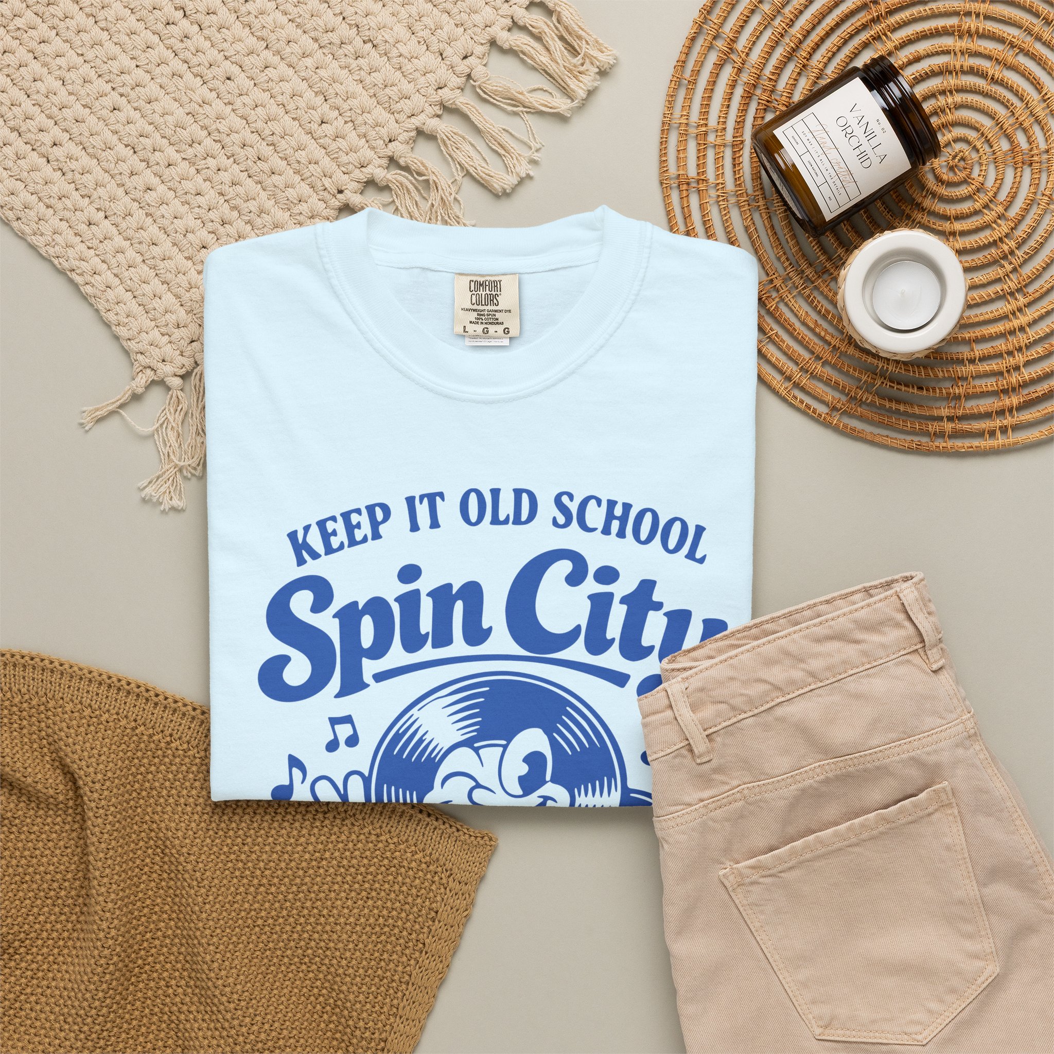 Spin City Retro Cartoon Tee — "Keep It Old School" Vintage DJ T-Shirt - Image 4