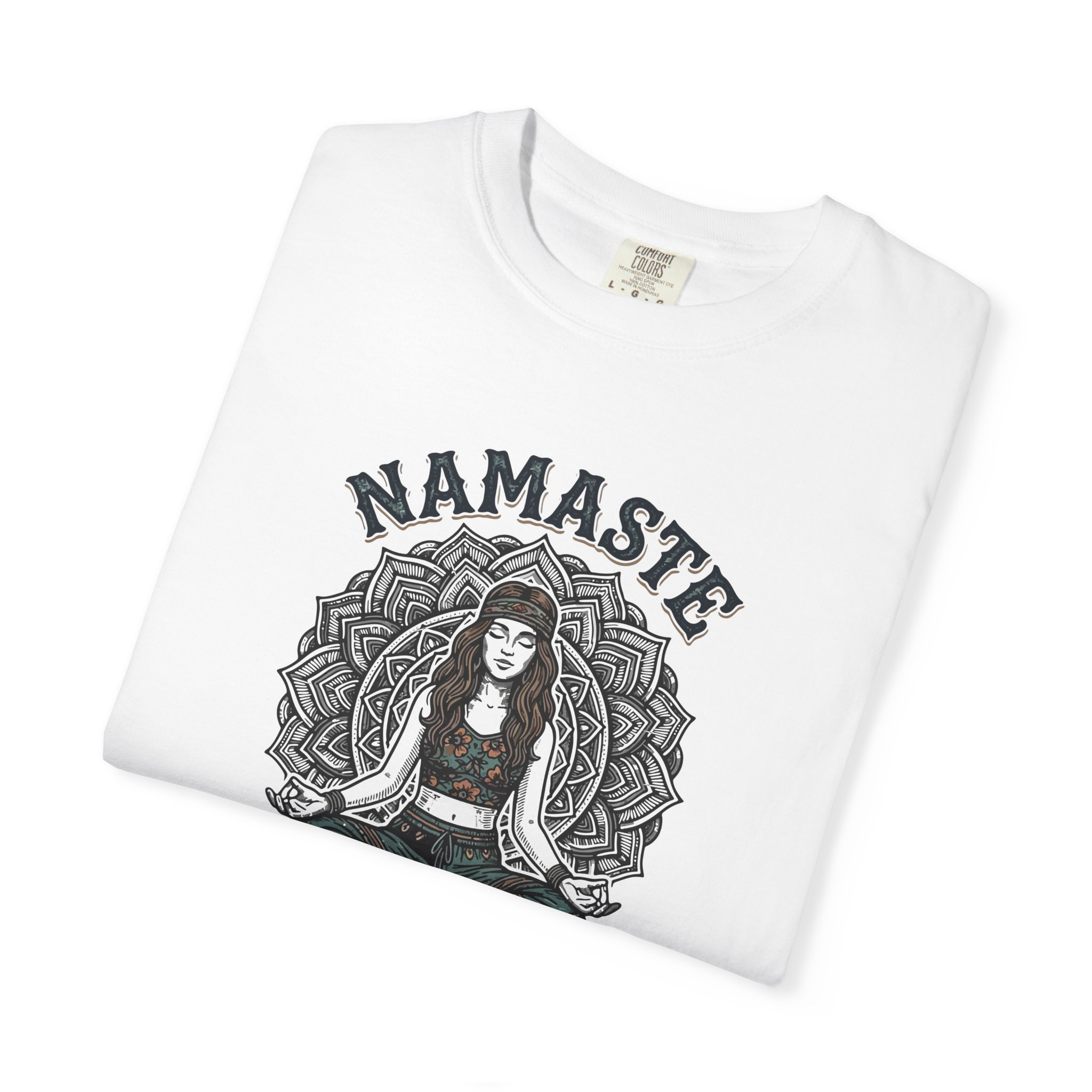 Namaste Positive Energy Tee — Yoga Meditation Graphic T-Shirt - Image 3