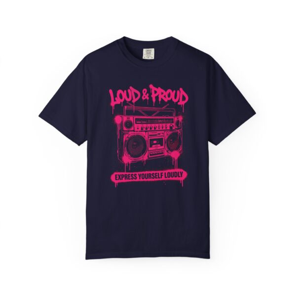 Loud & Proud Boombox Tee — Express Yourself Loudly Graphic T-Shirt