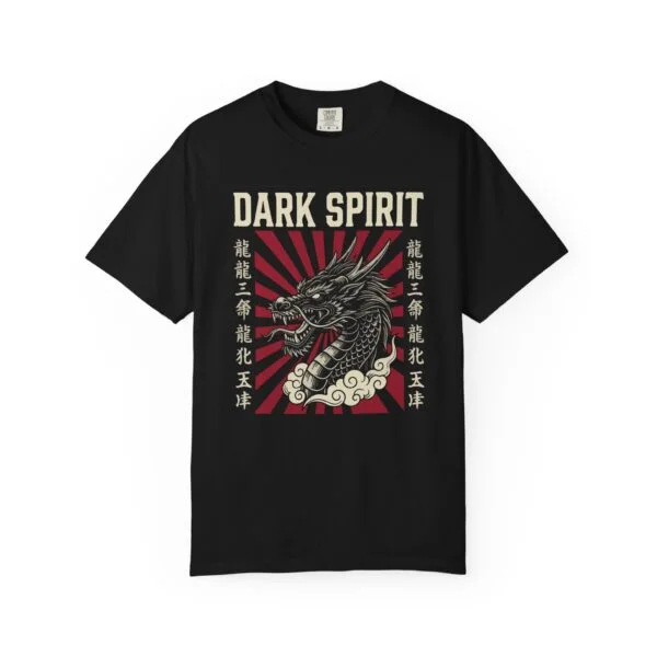Dark Spirit Dragon Tee — Vintage Japanese-Inspired Graphic T-Shirt