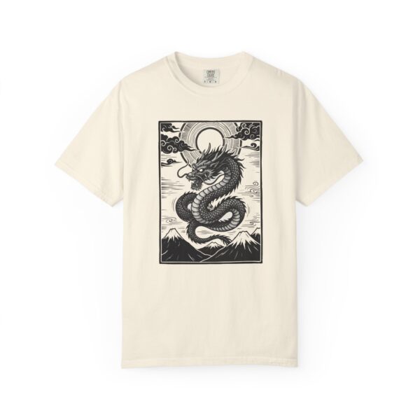 Dragon Illustration Tee — Vintage Japanese Mountain Serpent Graphic T-Shirt