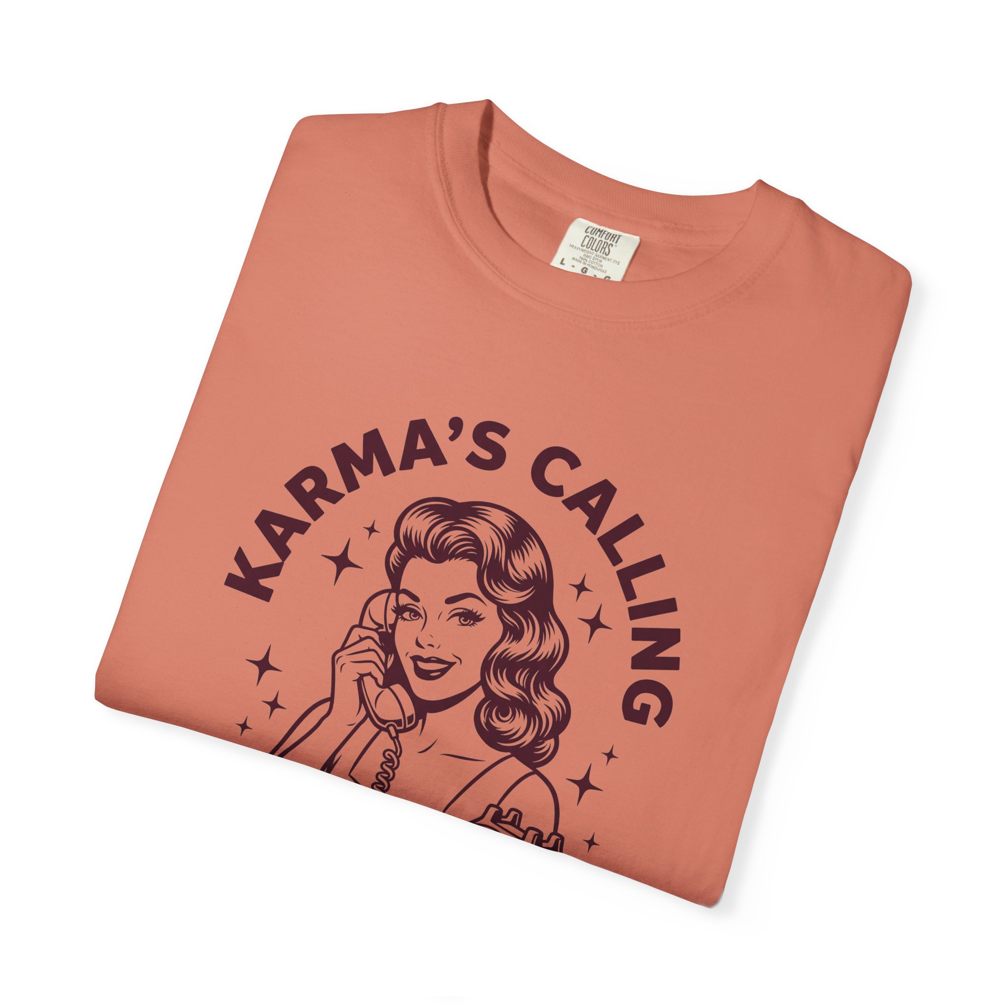 Karma's Calling Tee – Vintage Retro Graphic "It's for You" T-Shirt - Image 3