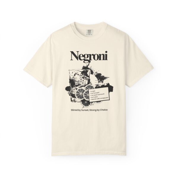 Negroni Vintage Cocktail Tee — Retro Bar Drink Recipe Shirt