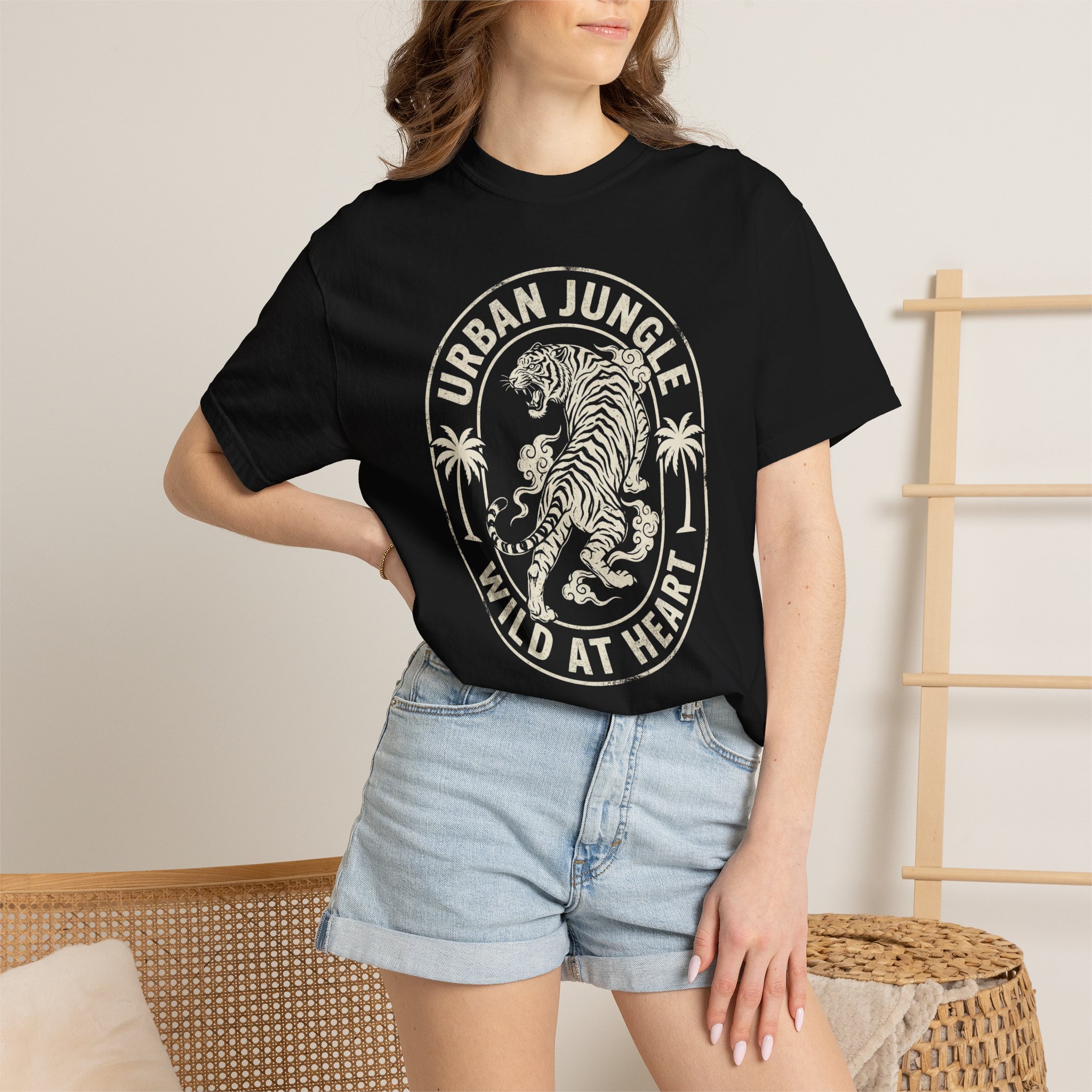 Tiger Graphic Tee — "Urban Jungle Wild at Heart" - Image 4