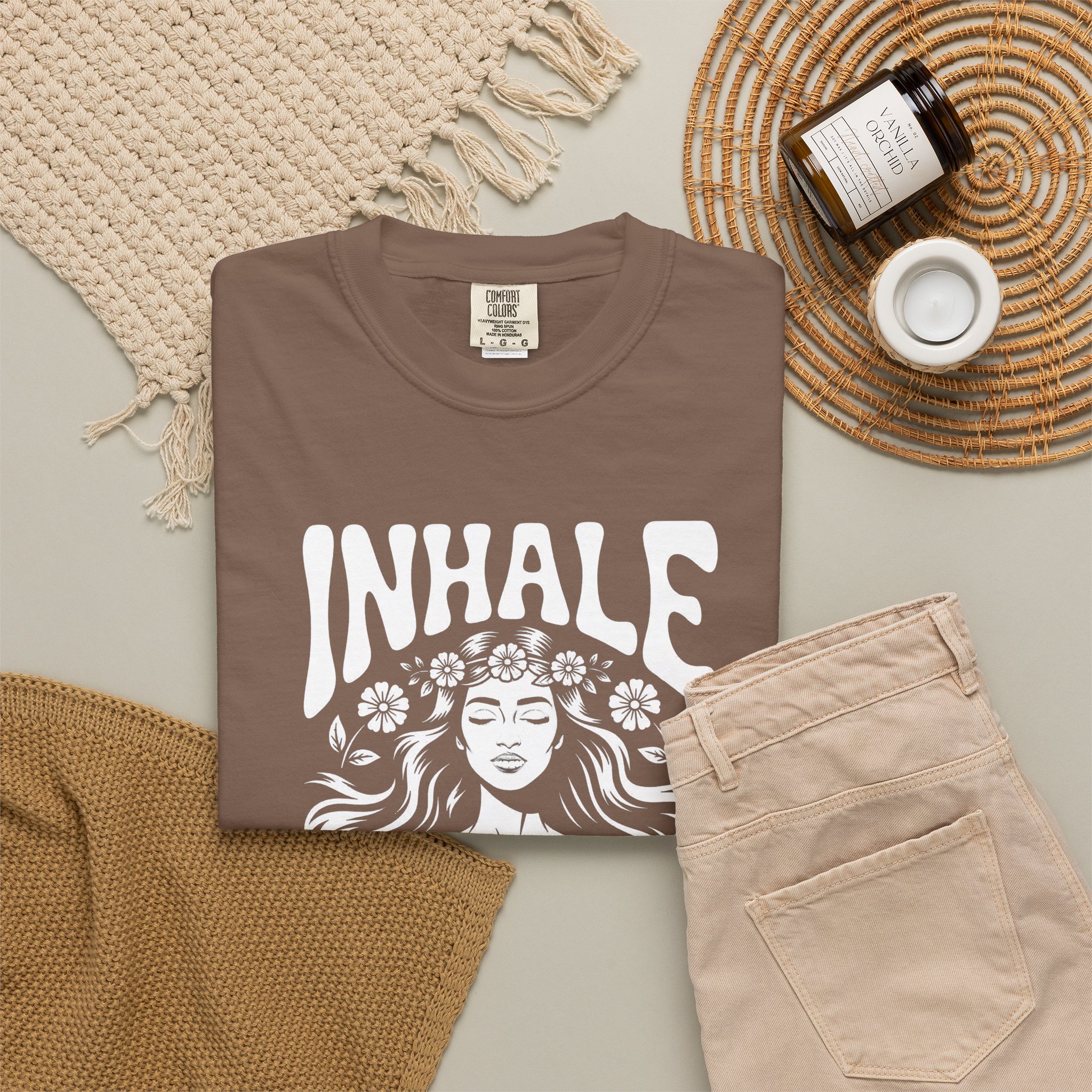 Floral Third Eye T-Shirt — Subtle Spiritual Graphic Tee - Image 4