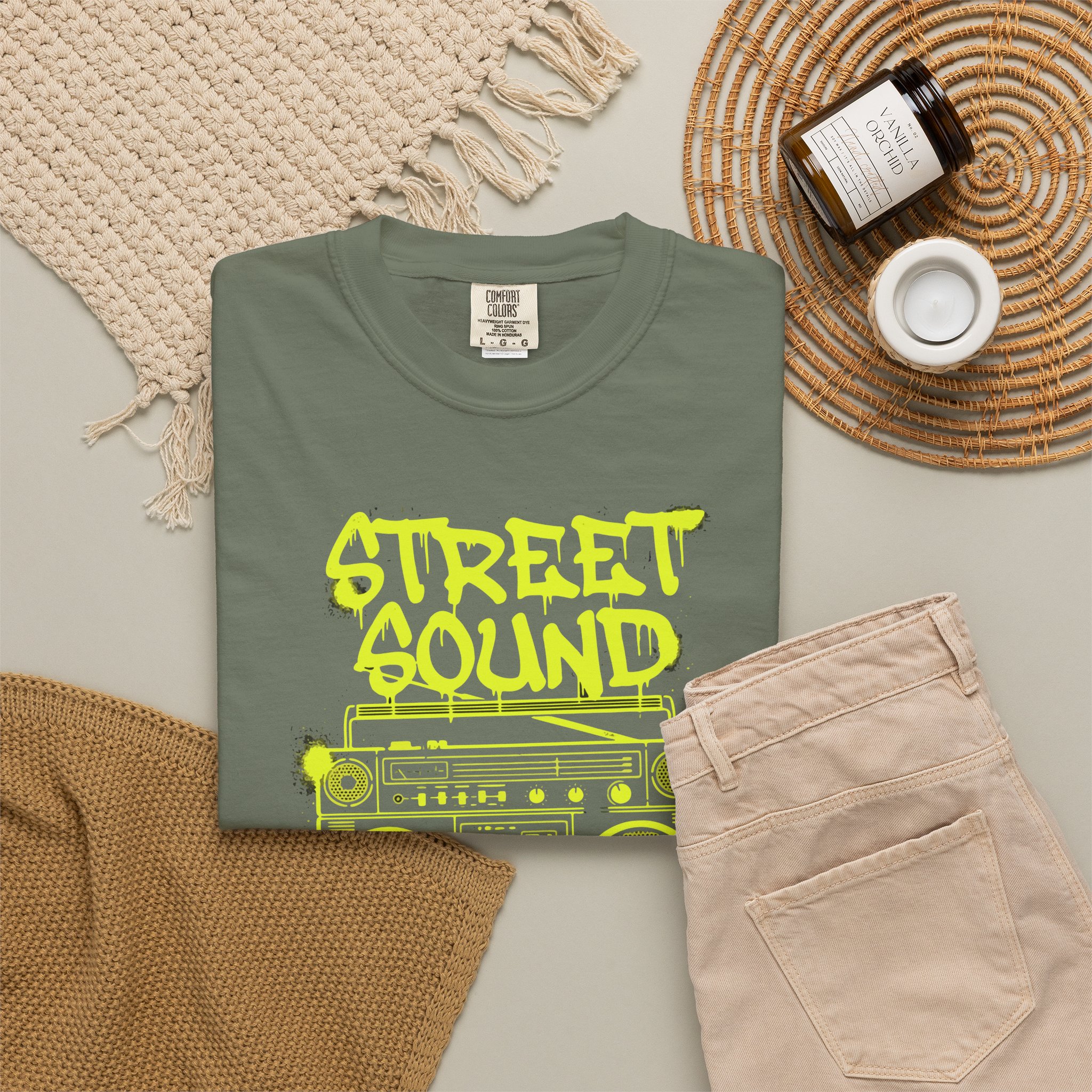 Street Sound Boombox T‑Shirt — "Turn Up The Volume" Music Tee - Image 4