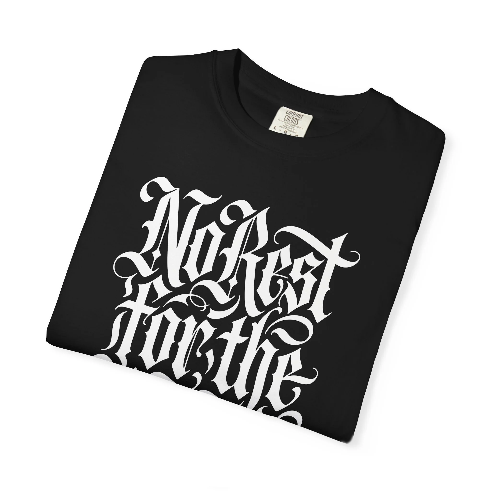Gothic "No Rest for the Weary" T-Shirt - Image 3