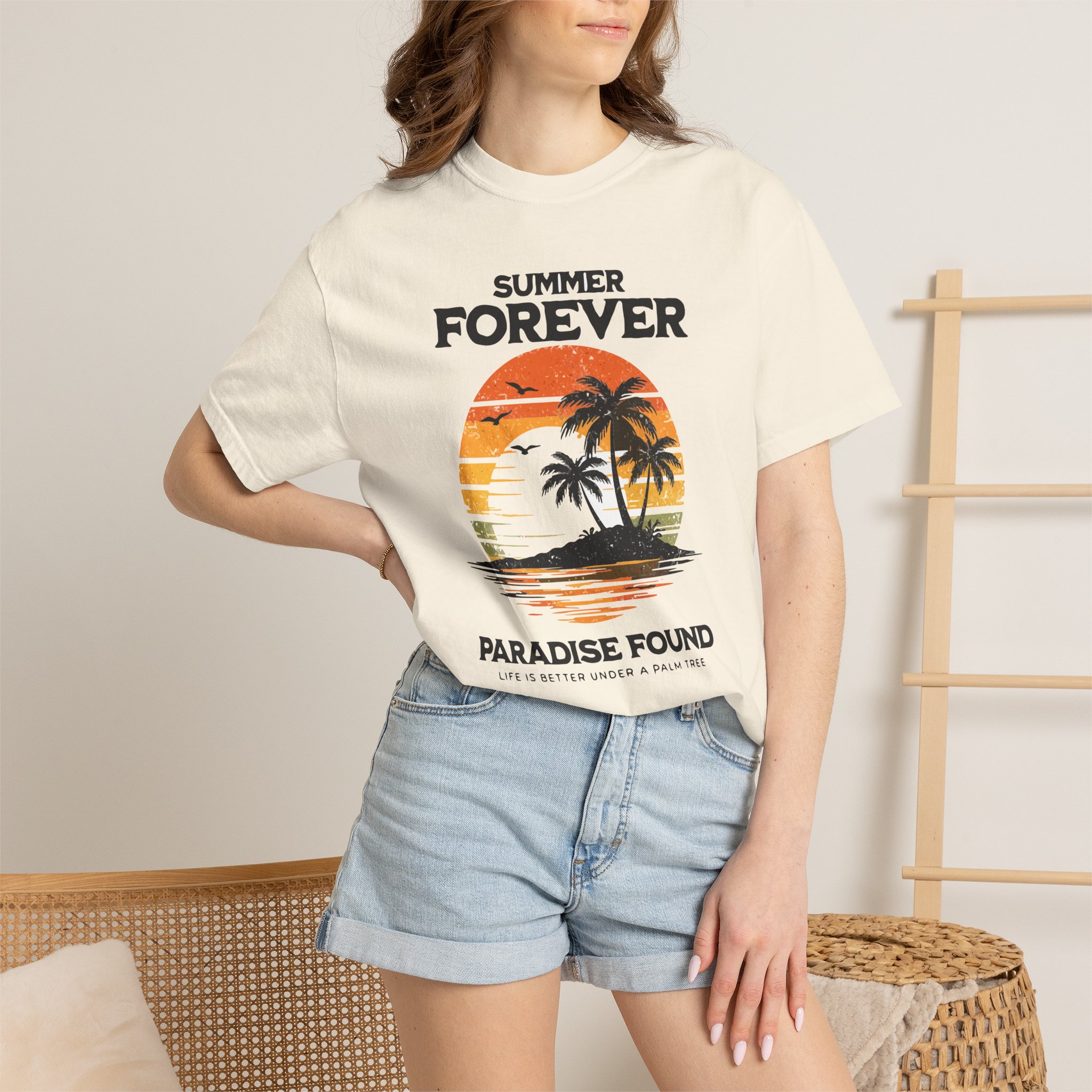 Summer Forever Tee — "Paradise Found" Vintage Palm Island Shirt - Image 4