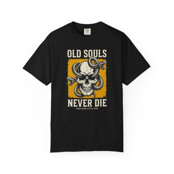 Old Souls Never Die Skull Tee — Vintage Snake Skull Graphic T-Shirt
