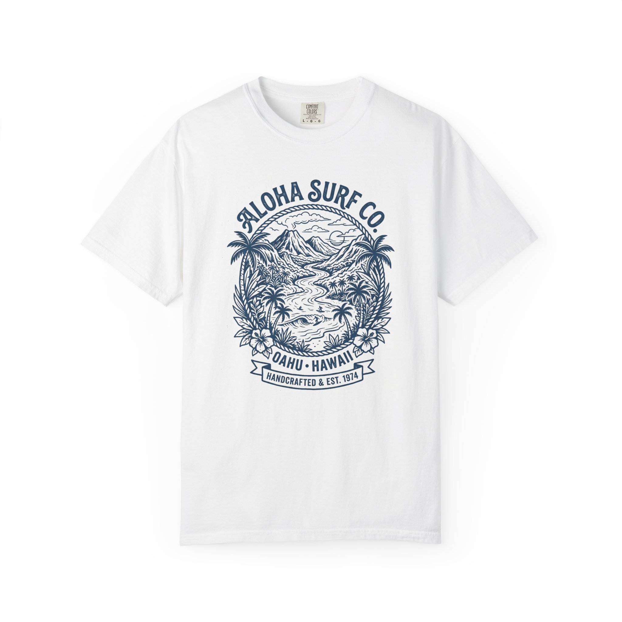 Aloha Surf Co. Oahu Hawaii T-Shirt — Vintage Surf Scene Tee