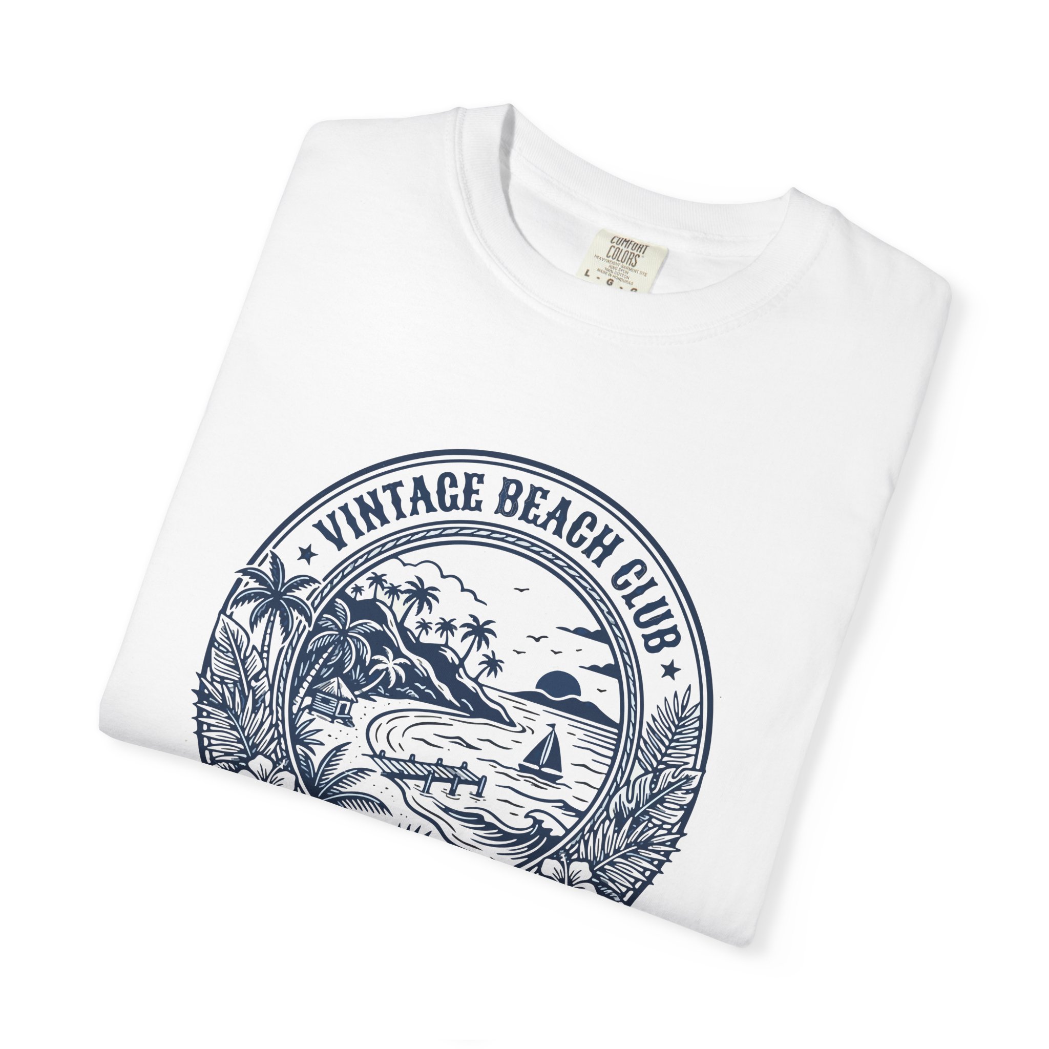 Vintage Beach Club T‑Shirt – Paradise Island Surf Graphic Tee - Image 3