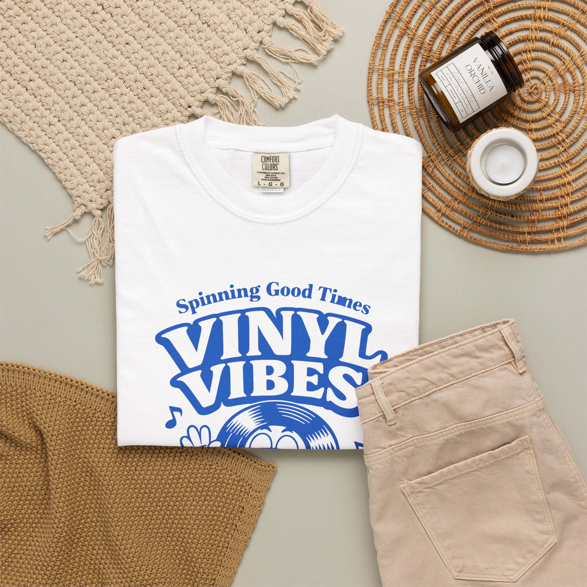 Vinyl Vibes T-Shirt — Retro Record Cartoon Tee ("Spinning Good Times") - Image 4