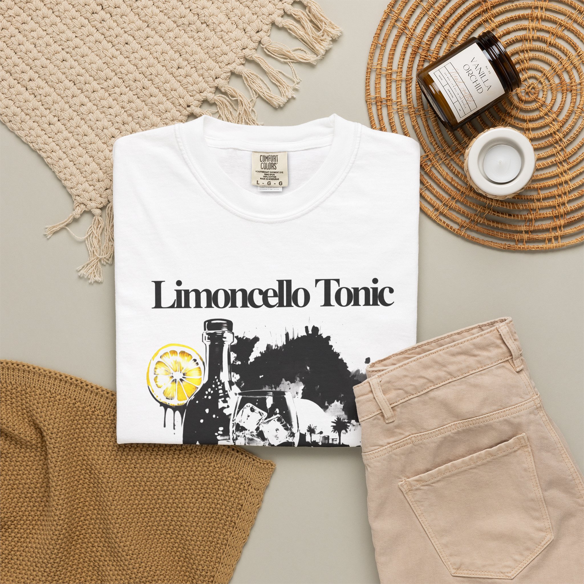 Limoncello Tonic Tee — Lemon Cocktail Graphic T-Shirt - Image 4