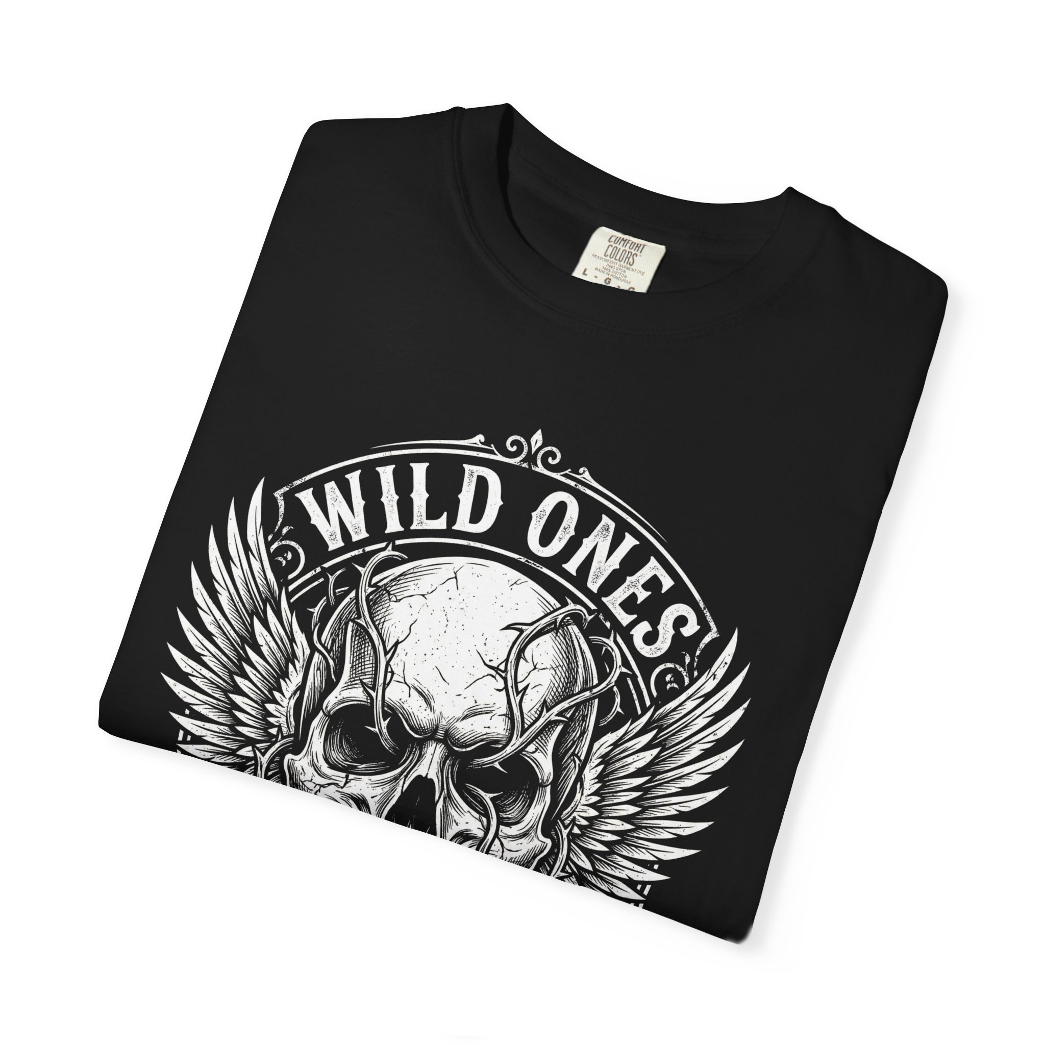 Skull 'Wild Ones Never Die' Graphic Tee - Image 3