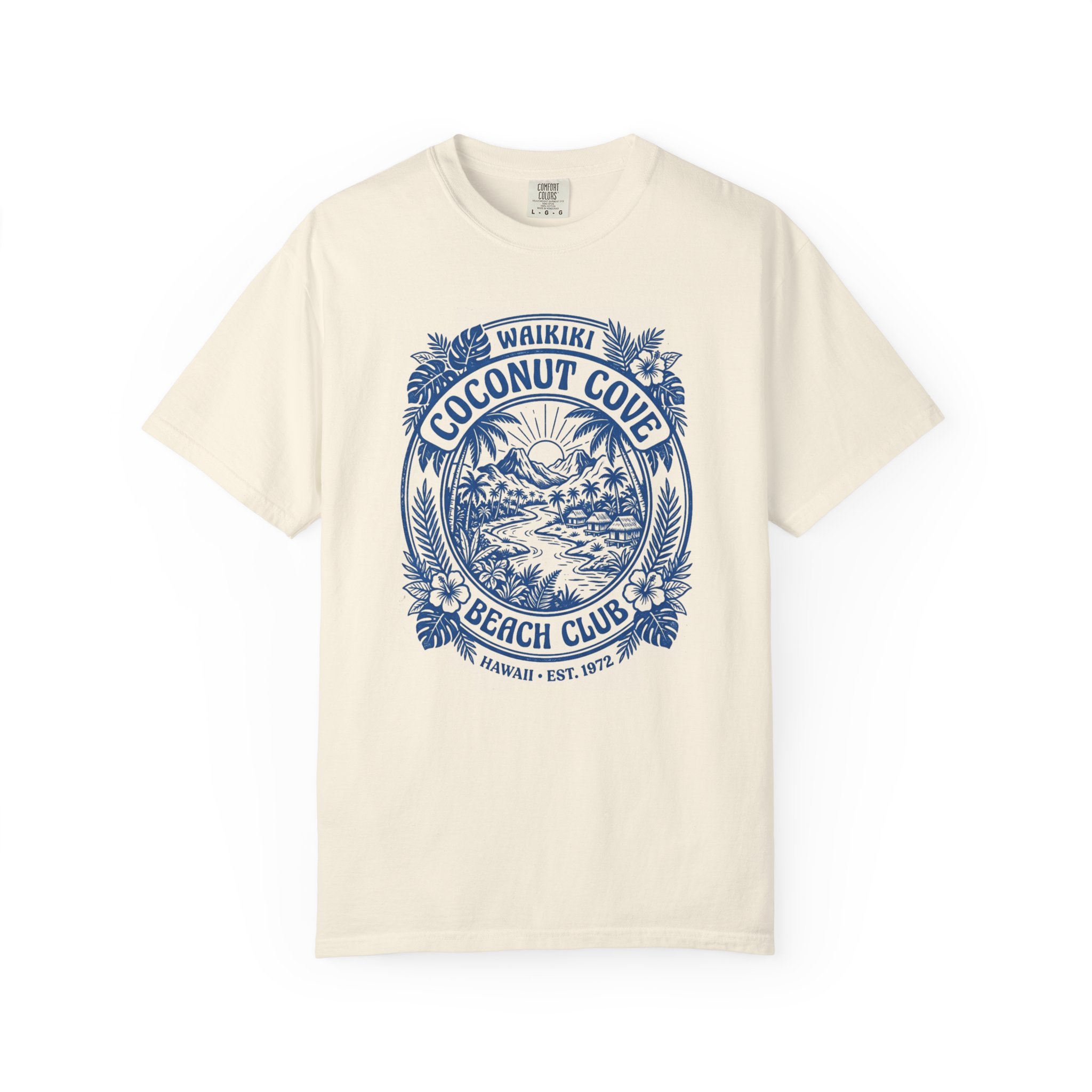 Coconut Cove Beach Club Tee — Waikiki Vintage Surf Graphic T-Shirt
