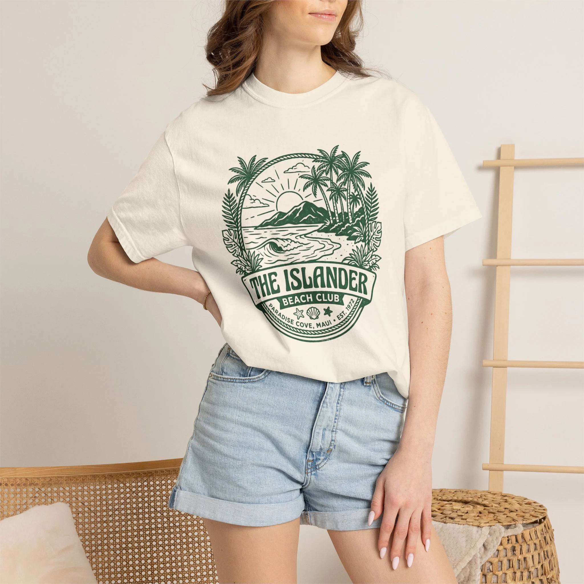 The Islander Beach Club T-Shirt — Vintage Palm Tree Surf Tee - Image 4