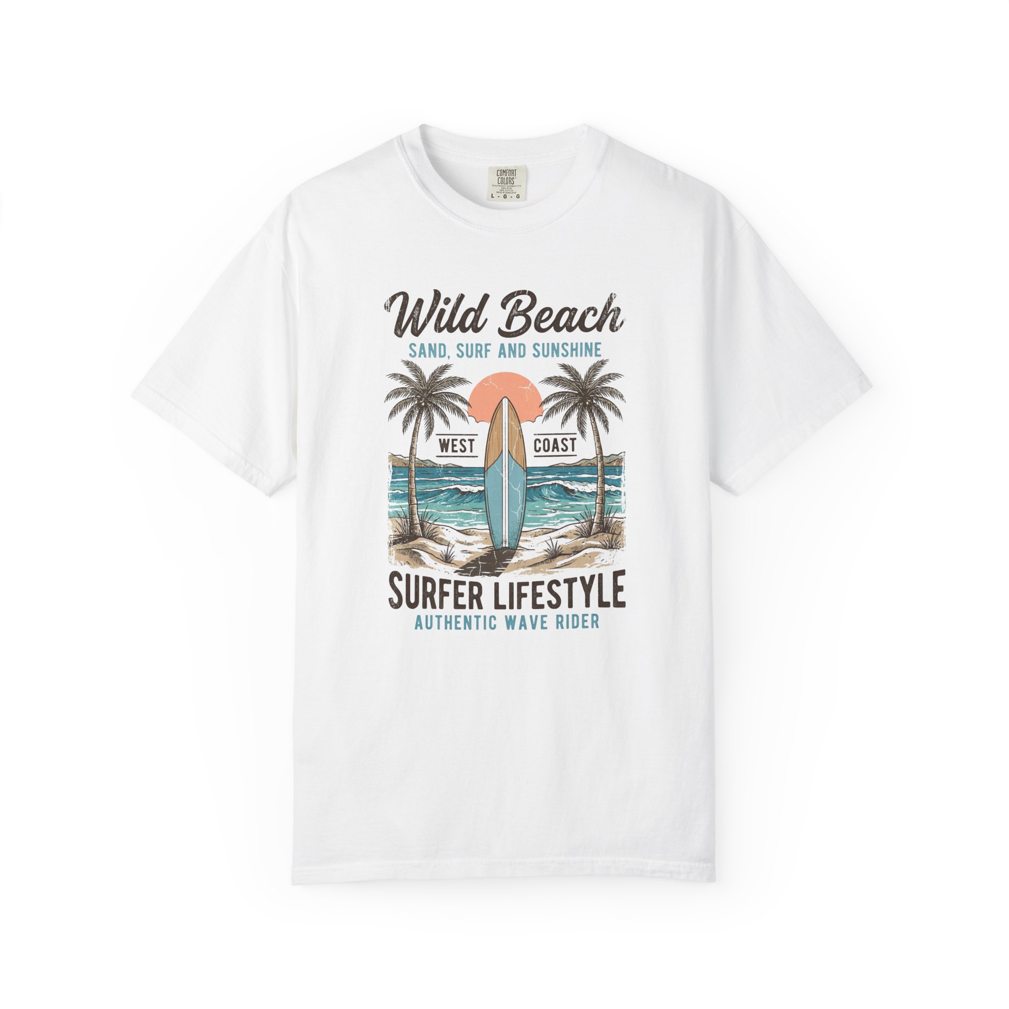 Wild Beach, summer, Unisex Heavy Cotton Tee