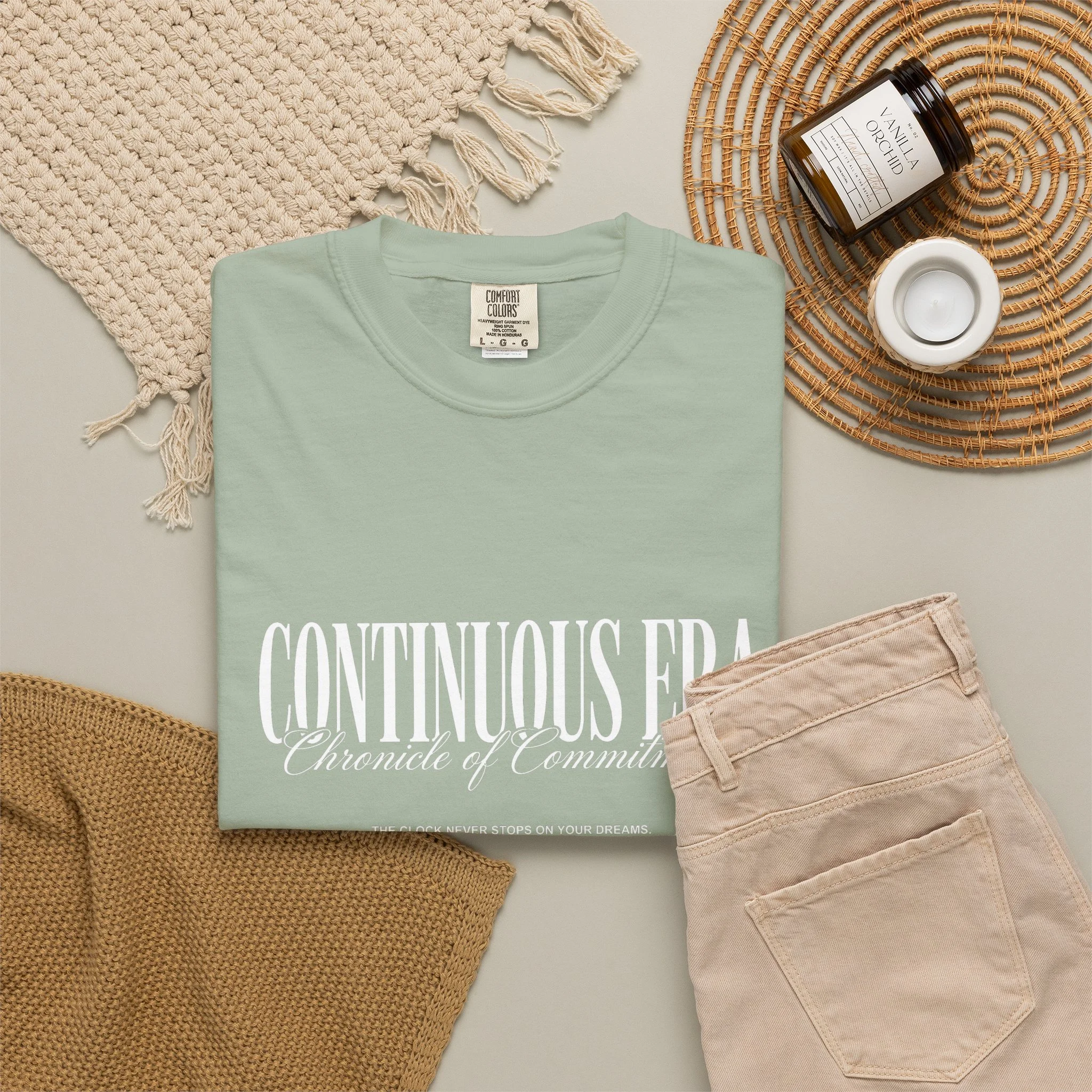 Continuous Era Graphic Tee — Vintage Serif Chest Logo - Image 4